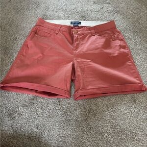 Democracy Tea Rose Roll-Cuff Shorts